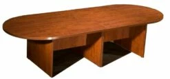 Boss Office Products N137-C 10Ft Race Track Conference Table - Cherry