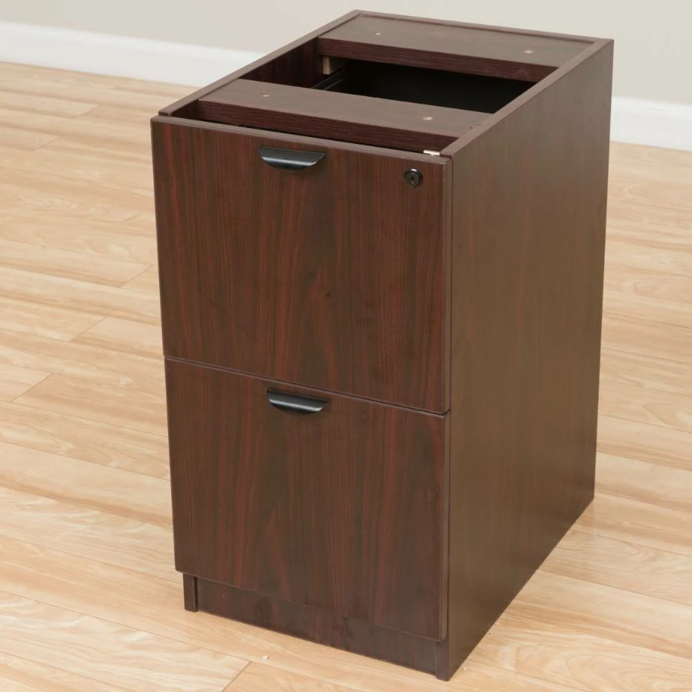 Boss Office Products N176-M Full Pedestal File/File In Mahogany