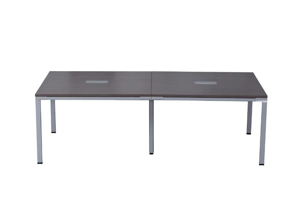 Boss Office Products S402 Meeting Table 95 X 47 3 Boxes In Driftwood/Silver