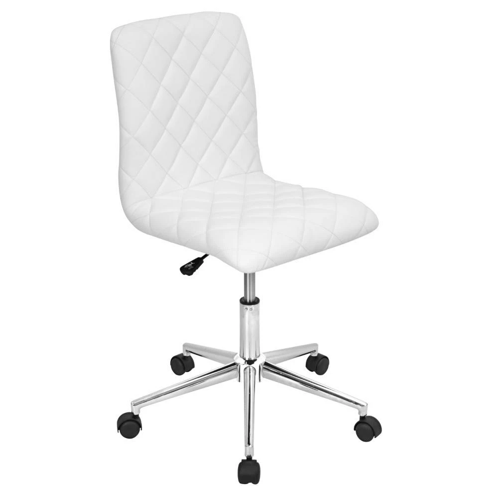 Caviar Height Adjustable Contemporary Office Chair W/ Swivel In White - LumiSource OC-TW-CAV W