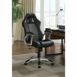Contemporary Black/ Grey Office Chair - Coaster 800046