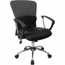Mid-Back Grey Mesh Office Chair - Flash Furniture LF-W23-GREY-GG