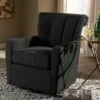 Baxton Studio Rayner Modern & Contemporary Grey Fabric Upholstered Swivel Chair - Wholesale Interiors TSF7715-Grey-CC