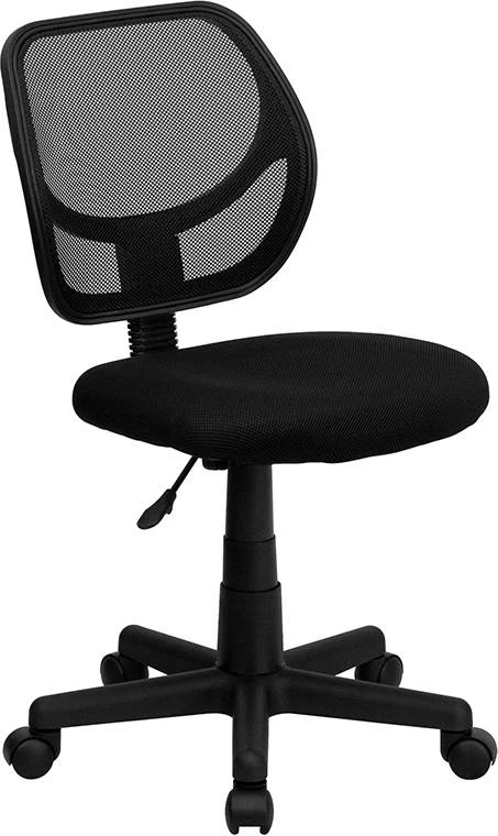 Mid-Back Black Mesh Task Chair & Computer Chair - Flash Furniture WA-3074-BK-GG