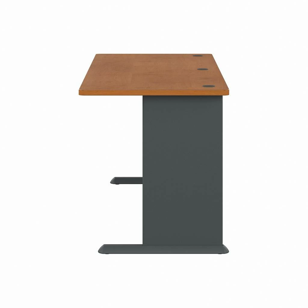 Series A 72W Desk In Natural Cherry & Slate - Bush Furniture WC57472 - Image 5