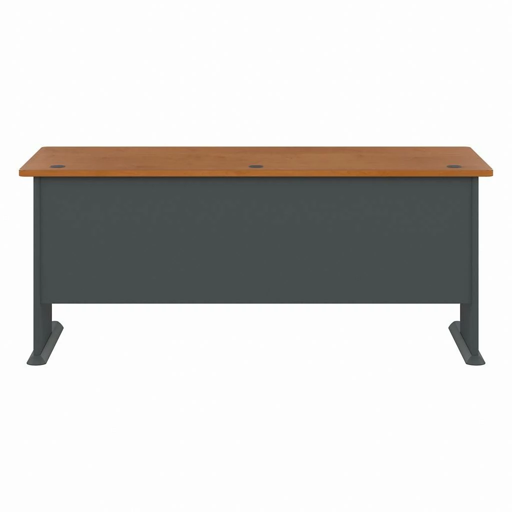 Series A 72W Desk In Natural Cherry & Slate - Bush Furniture WC57472 - Image 6