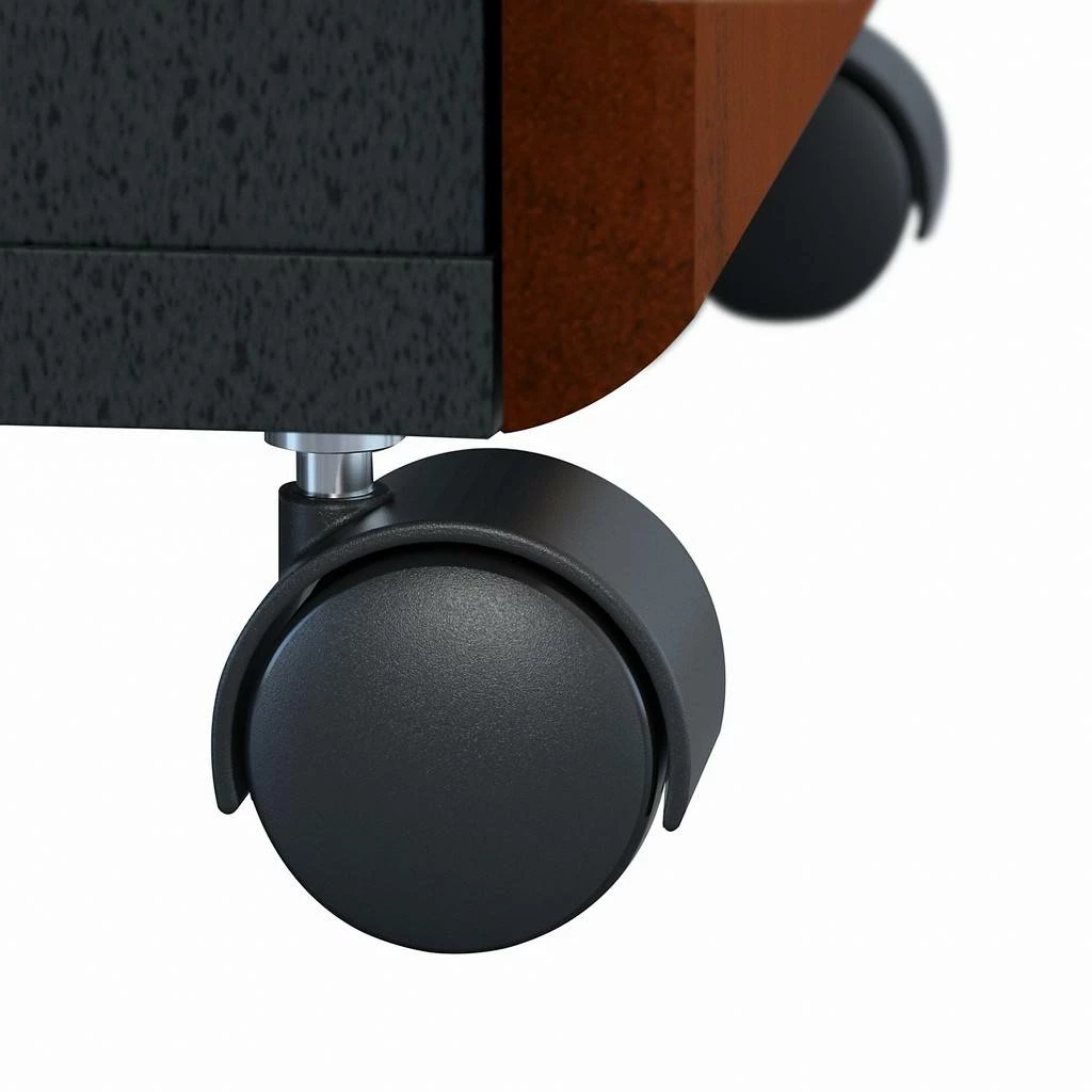 Series A 3 Drawer Mobile File Cabinet In Hansen Cherry & Galaxy - Bush Furniture WC94453PSU - Image 10